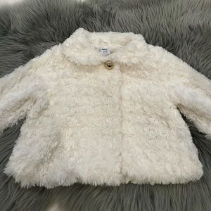 Janie and Jack faux fur coat